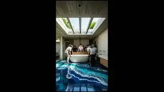 Dream Bathroom Makeover 🌿 Epoxy Floor + Indoor Plants | Stunning Result