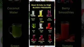 Best drinks to lower High blood pressure 🫀🍹|  Heart - Health Drinks #shorts #healthydrinks