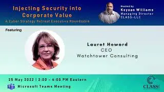 Lauret Howard: Cybersecurity & Corporate Value - Culture is Key  | Injecting Security