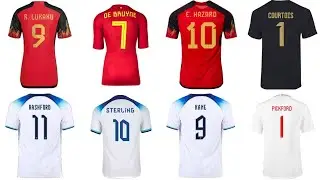 Belgium vs England: The Ultimate Showdown of Football Legends ( Kane ,Lukaku, Stirling )
