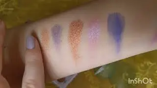 BH Cosmetics Flower Power limited edition pallet swatches