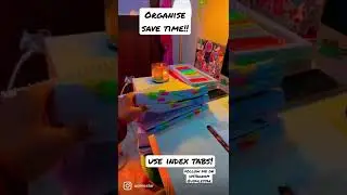 If u wanna save time, use Index tabs! 🏷 #usmlestar #study #usmle #usmlestep1 #stationery