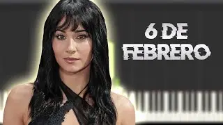Aitana - 6 DE FEBRERO | Instrumental Piano Tutorial / Partitura / Karaoke / MIDI