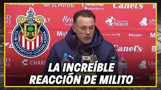 🔥INCRE&Iacute;BLE: As&iacute; reaccion&oacute; Milito al LIDERATO INVICTO de Chivas