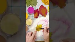 How to make felt leaves and color felt leaves #feltcrafts #feltleaves #feltcreations #crafter