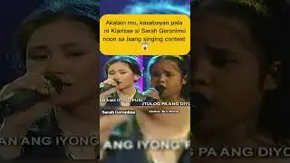 Sarah Geronimo and Klarisse De Guzman in one frame.   #fyp