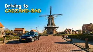Driving the car to Cadzand-Bad 🚗  Netherlands | 4K 🚗 A Silent Journey ❤️