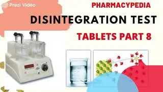 TABLETS | PART 8 | DISINTEGRATION TEST | QUALITY CONTROL EVALUATION | INDUSTRIAL PHARMACY | B.PHARM