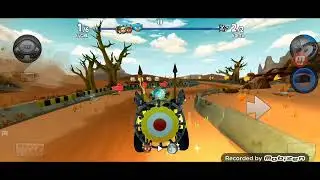 Corrida na fase Dryptopia no jogo Beach Buggy Racing 2