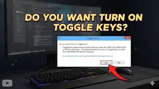 Do you want to turn on Toggle Keys? Problem solve kaise kare