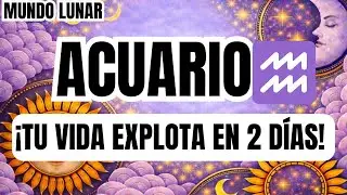 ACUARIO♒¡SANTO DIOS!😱⚡PREPÁRATE PARA LO QUE TE LLEGA EN 2 DIAS ⏳😱