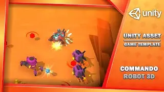 Unity 3D Shooter Template | Commando Robot Gameplay Preview