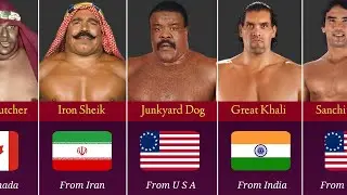 WWE wrestlers Nationality | Wwe Wrestlers From Different Country! (2)