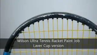 Wilson tennis racket Paint job, wilson ultra tour laver cup version