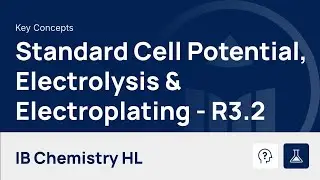 Standard Cell Potential, Electrolysis, and Electroplating [IB Chemistry HL]