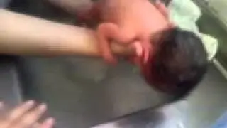 1&deg;banho que dei na isa na UTI 35 semanas 40 cent.