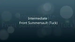 How To Trampoline : Tuck Front Somersault