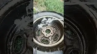 Super Clean All Wheel Cleaner on gear oil soaked rim.