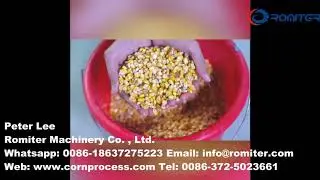 Automatic 500KGH Corn Grits and Corn Flour Grinder Machine