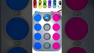 Blue and Magenta shades blending into 4 breathtaking colors 😍🎨. #asrm #colormix #satisfying #colors