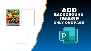 How to Add a Background Image in MS Publisher Only One Page