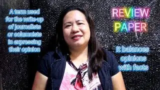 Writing a Reaction Paper / Review or Critique Paper