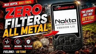 RAW SETTINGS v1.11 on The Nokta Legend | No Filters - M3 Field | Lg 30 | Live Digs | Metal Detecting