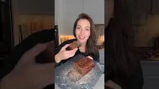 Flourless Peanut Butter Chocolate Chunk Banana Bread #shorts