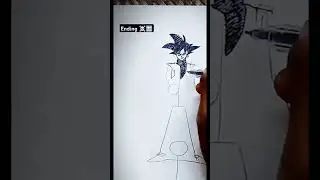 Goku black 😳 trunk speed drawing stickman #art #anime