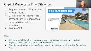 Acquisition Process: Capital Raise and Closing