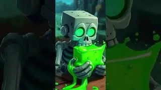 Skeleton Ate a Slime Block&hellip; and MELTED?! 💚💀
