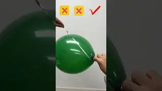 How to tie helium balloons quickly?