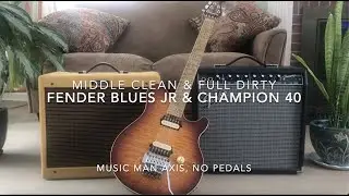 Fender Blues Jr. & Champion 40 - Clean & Dirty compared