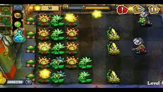 flower zombie war unlimited coin level 4 #flowerzombiewar #gaming #pvz
