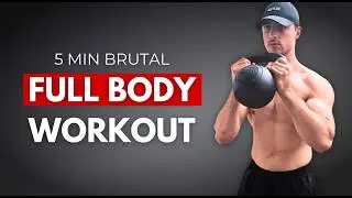 5 MINUTE INTENSE FULL-BODY WORKOUT | One Kettlebell Only