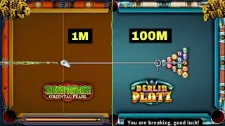 8 Ball Pool - From 1M Coins into 100M Coins in Level 146 - SHANGHAI to BERLIN - 10 Win Streak 