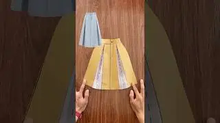 Regular A-line skirts create pleats #sewing #ussewtips #sewingtutorial