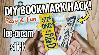 Book Mark With Icecream Stick | How to make book mark with icecream stick