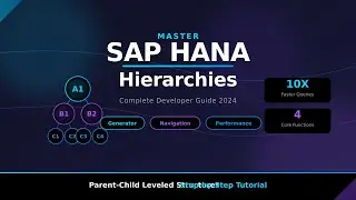 SAP HANA Hierarchy Functions Complete Guide | Parent-Child & Leveled Hierarchies Tutorial
