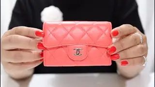 Chanel Flap Card Holder Unboxing! Comparing with other card wallets! 샤넬 카드 지갑 언박싱!