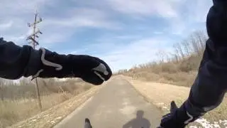 Cycling MCT Trails Madison Illinois Feb 2016 Snow Bike Blogger