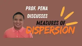 Prof. Pena discusses measures of dispersion