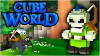 Defeating Dinosaurs and Taming Mookitty! - Cubeworld [Ep11]