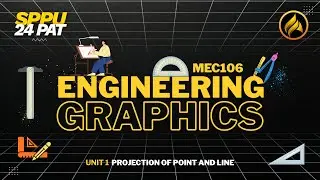 Engineering Graphics Unit 1 | Projection of Point & Line | Full One Shot | SPPU FE 2024 Pattern