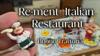 Re-ment Italian Restaurant (Buono Trattoria) | Miniature Toys #rement #miniature #miniverse #asmr