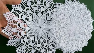 Easy Crochet Placemat / Table Mat / Tablecloth with Beautiful Borders | Beginner Friendly Tutorial 🧶