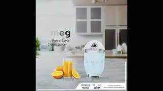 Smeg CJF01PBUK 50's Retro Style Citrus Juicer - Pastel Blue | Atlantic Electrics