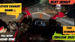 Honda CBR650R &mdash; расход топлива | Полная настройка Road Sync | Высота сиденья #cbr650r