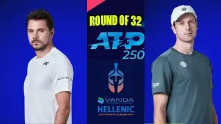 Wawrinka Vs Van de Zandschulp | ATP Athens Greece Open 2025 LIVE Round Of 32 | Live Score & Match