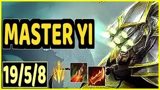 MASTER YI VS VOLIBEAR - 19/5/8 KDA JUNGLE GAMEPLAY